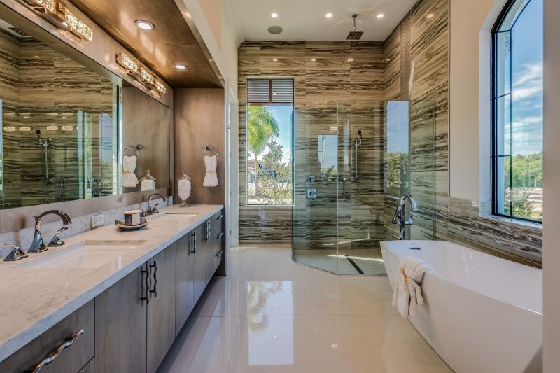 Tile and Glass Combinations